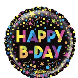 APPY BIRTHDAY CON PUNTINI E STELLE TUTTI I COLORI
