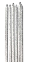 Candelina Stelo 15.5cm Argento Glitter
