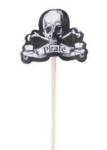 Pirat cocktail sticks, 24 stk