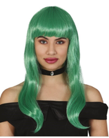 parrucca lunga verde