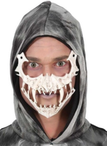 maschera mezzo teschio canini