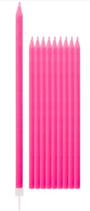 Candelina Stelo 15cm Rosa Fluo