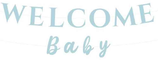 Festone Nascita Celeste "Welcome Baby" 3mt