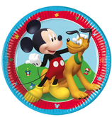 Piatto carta 20cm Topolino "Mickey Rock the House" 8pz