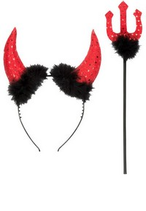 et Demonio: Tiara con Corna e Forca 1 pz ×