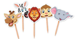 Picks Sagomati Animali della Giungla "Jungle" 25pz
