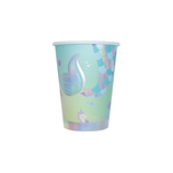 Bicchiere Carta Sirena "Mermaid Soft Rainbow" 8pz