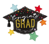 Palloncino in Foil 40" Super Shape Tocco "Colorful Star Grad Hat