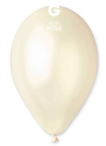 Palloncino in Lattice 13” Metallizzato 50pz avorio
