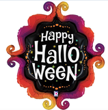 Palloncino in Foil 36" Super Shape Happy Halloween "Fancy Frame"
