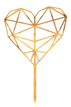 CAKE TOPPER DIAMOND HEART