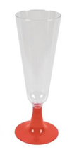 flute con gambo rosso