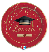 Piatto 18cm Laurea "Glamour" 8p