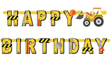 Festone Happy Birthday Costruzioni Stradali "Construction"