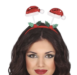 Cerchietto Antenne con Cappello di Babbo Natale