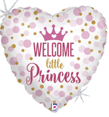 Palloncino in Foil 18" Nascita "Welcome Little Princess"