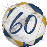 numero 60 effetto marmo blu