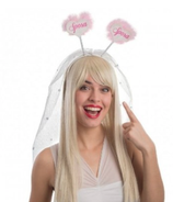 cerchietto sposa con velo