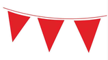 Festone Bandierina 20cm x 30cm Rosso "Red" 10mt