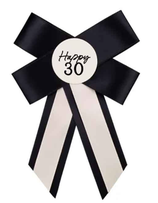 SPILLA CON FIOCCO NERO "ELEGANT MILESTONE"