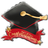 Palloncino in Foil 43" Super Shape Tocco Laurea "Gratuation Hat"