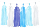 Ghirlanda tassel azzurro 2mt.