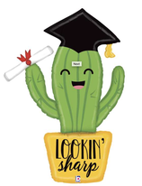 Palloncino in Foil 42" Super Shape Laurea "Grad Cactus"