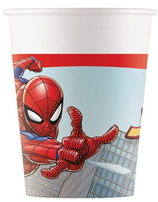 Bicchiere Carta Spider-Man "Crime Fighter" 8pz