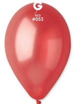 PALLONCINO IN LATTICE 13” METALLIZZATO 50PZ rosso