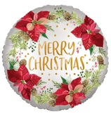PALLONE MYLAR 18" MERRY CHRISTMAS STELLA NATALE CM. 45