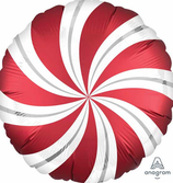 Palloncino Anagram da 18" con vortici di caramelle Sangria infuso di raso