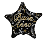 Palloncino Stella Nera Buon Anno