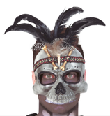Maschera Voodoo con piume