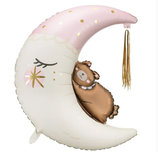 Palloncino in Foil 39" Super Shape Orsetto sulla Luna"Teddy Moon"
