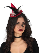 diadema strega rosso