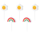 CANDELINA PICKS MARGHERITA E ARCOBALENO "BIRTHDAY DAISY"