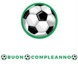 Festone Maxi Buon Compleanno con Palloni da Calcio 6mt