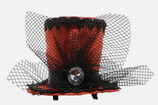 mini cappello a cilindro rosso