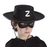 Cappello cavaliere nero bimbo in feltro