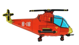 Palloncino in Foil 30" Super Shape Elicottero "Helicopter Red"