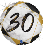 palloncino età effetto marmo nero