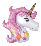 Palloncino in Foil 33" Super Shape Unicorno "Magical Holografico"