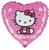 Palloncino in Foil 18" Cuore Hello Kitty Fucsia