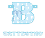 Festone Battesimo Celeste 1,40mt