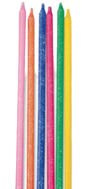 Candelina Stelo 15cm Multicolor Glitter