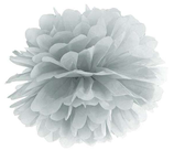 Pom Pom 35cm carta velina Argento