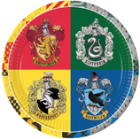 Piatto carta 23cm Harry Potter "Hogwarts Houses" 8pz
