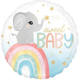 Palloncino in Foil 18" Nascita con Elefantino "Sweet Baby"