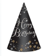 cono con happy birthday 8pz