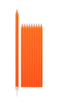 Candelina Stelo 15cm Arancione